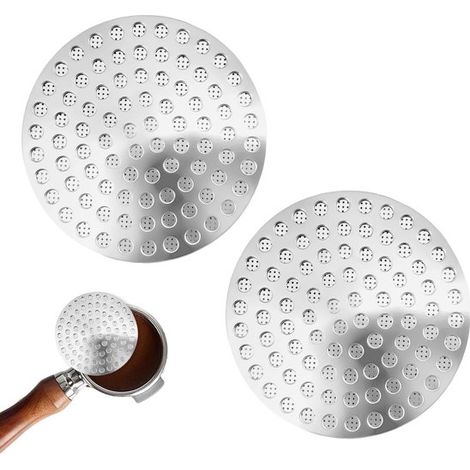 Filtres à café magnétiques 53 mm, lot de 2 - Filtres à café en acier inoxydable pour cafetière à piston sans fond 54 mm - Accessoires de précision (1/5)