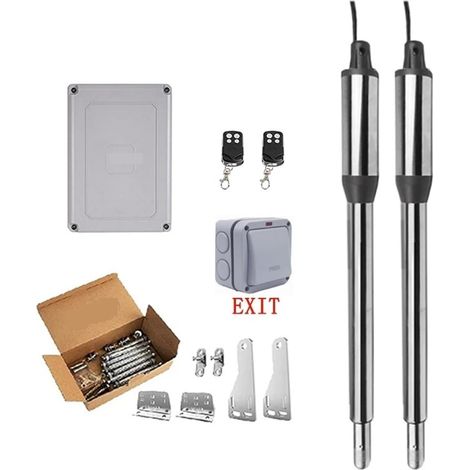 Kit d'ouvre-portes automatiques Dispositif d'ouverture de porte automatique Kits multifonctionnels d'opérateur d'ouvre-porte battante en acier inoxydable avec accessoires en option pour accessoires de (1/5)