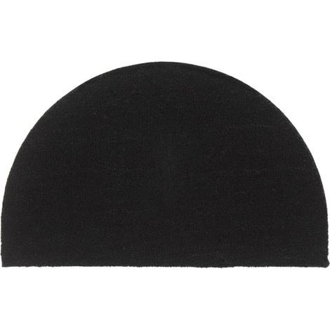 Fußmatte Schwarz Halbrund 50x80 cm Kokosfaser Getuftet