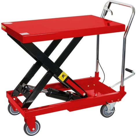 Varan Motors - XRD18300 Tavolo di sollevamento idraulico 300kg fino a 75cm di altezza con piattaforma 82x52cm