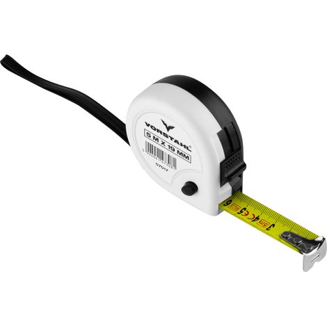 Mètre ruban en acier avec blocage 2x « butée » 2 m x 16 mm Vorstahl (1/4)