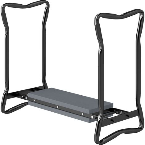 2 In 1 Garden Kneeler Seat Kneeling Pad Support Bench Foldable Knee Protector- Grey (1/5)