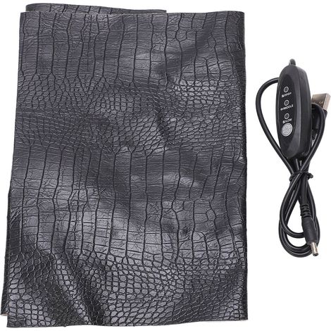 Tapis chauffant pour reptile USB 5V 2A 2240, coussin thermique PU lavable 3 niveaux de chaleur réglables, tapis de chaleur pour animal (1/5)