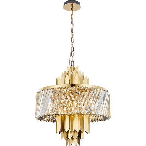 Lampadario Margot 9 E14 oro milagro ML0409 (1/5)