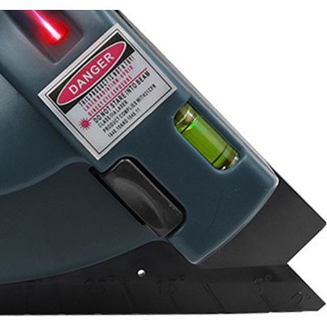 Niveau laser à angle droit projecteur intégré boîtier plastique ligne laser infrarouge horizontale verticale pour carrelage bleu