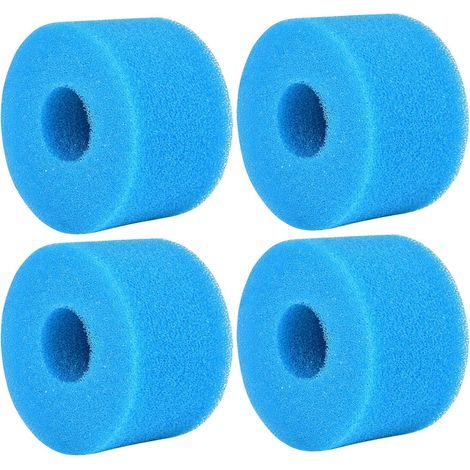 4 Éponges Filtrantes Type S1 – Lavables Réutilisables pour Spa Piscine Jacuzzi (1/5)