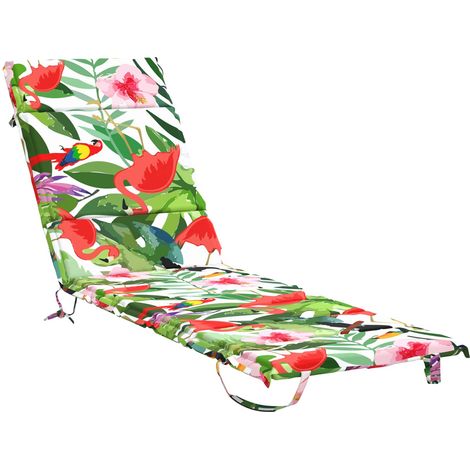 Sonnenliege Kissen GEMERT 100 % Polyester Mehrfarbig vidaXL
