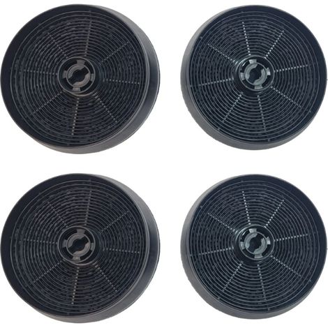 Ersatzteil - Viererpack Kohlefilter ACM14 145x30mm - - CANDY, ARISTON HOTPOINT, SOGELUX, AIRLUX, ROSIERES, BEKO, GLEMGAS, AYA, INDESIT, PROLINE, LEISURE, SAMSUNG, VALBERG, FAR, FRANCIA, ELCOLUX