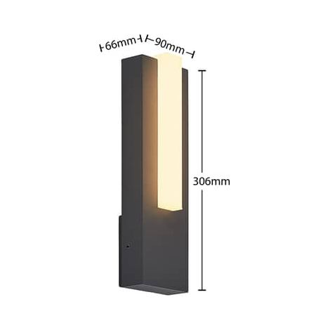 [GEBRAUCHT] B-Ware Lucande Virgalia Led Außenwandleuchte Lampe Leuchte Wandleuchte Ip658,6 W Grau