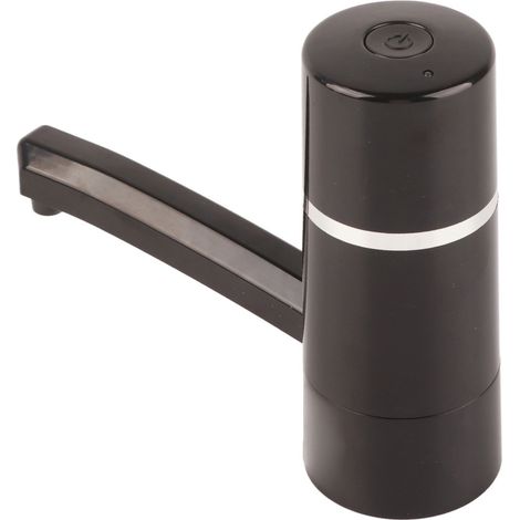 1x Pompe à eau électrique sans fil rechargeable USB pour bouteille, distributeur portable noir (1/5)