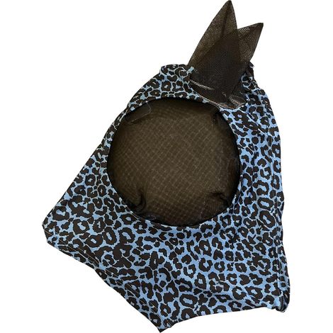 Couverture anti-mouches pour chevaux - Motif léopard - Respirant Produit de soins pour chevaux - Anti-morsure - Couverture anti-mouche - Protection du visage pour cheval - Confortable (1/5)