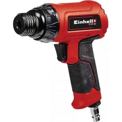 Einhell TC-PC 45 Scalpello pneumatico (pressione max 6.3 bar, portata aria 113 L/min, giri min 4500, corsa 43 mm, incl. set 4 da 120 mm, boccetta d'olio, valigetta) (1/5)