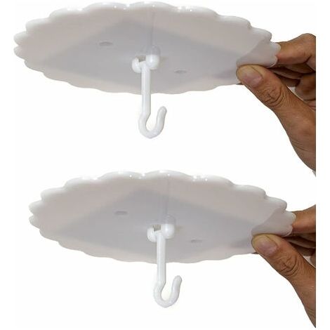 NALOOKAMIC Lot de 2 crochets pour moustiquaire de plafond, crochets de plafond, crochets pour ciel de lit, faciles à installer et à utiliser (1/5)