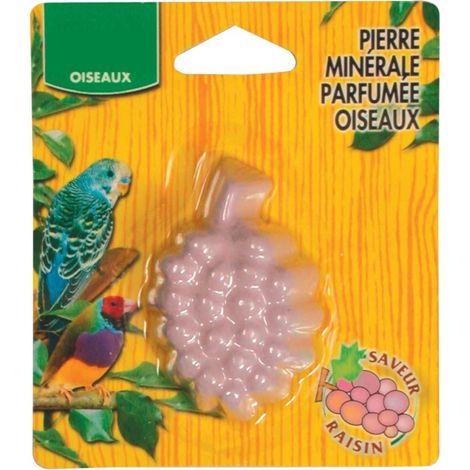 Une pierre minérale parfumée au raisin 21 g pour oiseaux - animallparadise