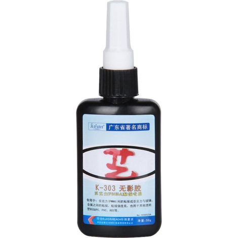 Colle acrylique professionnelle sans ombre (50 ml) pour verre (1/3)