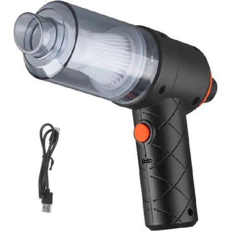 Aspirateur Portable Sans Fil - Aspirateur De Voiture À Double Fonction Aspiration/Soufflage - Pour Intérieur Auto Et Maison - 450 G