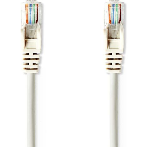 Cable reseau cat5e uutp rj45 male rj45 male 500 m rond pvc gris enveloppe (1/3)