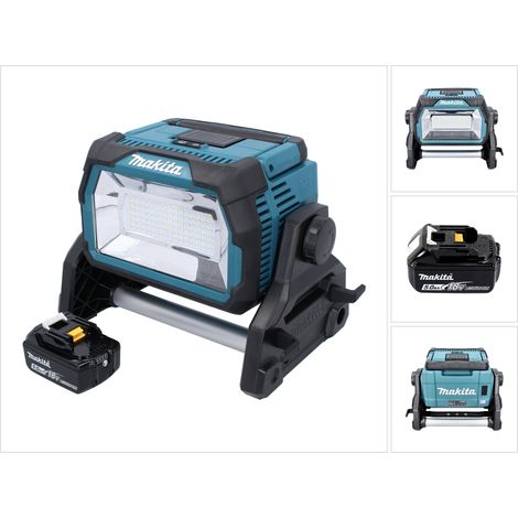 Makita DML 809 T1 Akku LED Baustrahler 18 V 10000 lm + 1x Akku 5,0 Ah - ohne Ladegerät