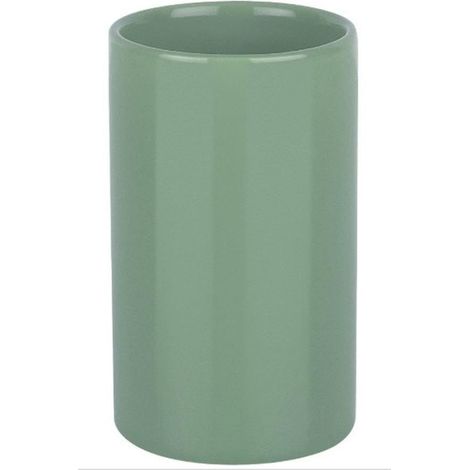 Gobelet Céramique Tube Vert Mousse