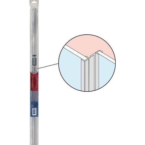 GEB – Joint de porte pour douche coulissante 5 à 8 mm – PVC transparent – Longueur 2 mètres – Facile à découper