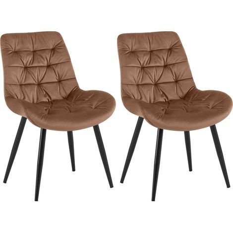 Set di 2 sedie da pranzo Rossford marrone