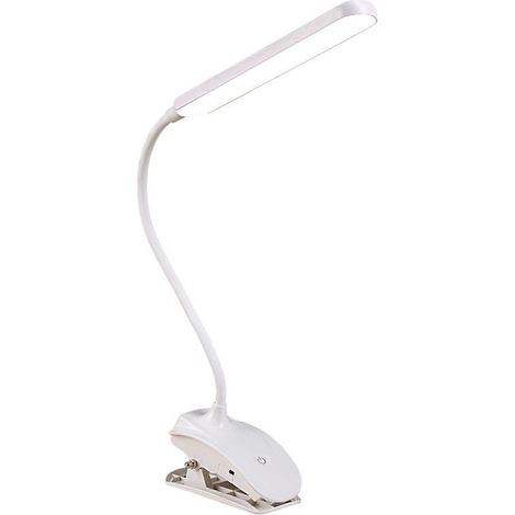 Kleine Klemm-Schreibtischlampe, in 3 Farben verstellbar, langlebige Lampe, geeignet für das Wohnzimmer (1/5)