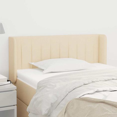 vidaXL Cabecero de tela color crema 83x16x78/88 cm (1/5)
