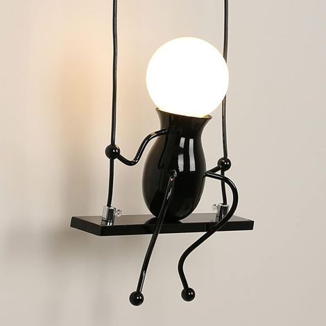 Applique murale LED d'intérieur, lampe murale d'intérieur créative adaptée aux chambres à coucher, salon, couloir, ampoule E27 non incluse (1/5)