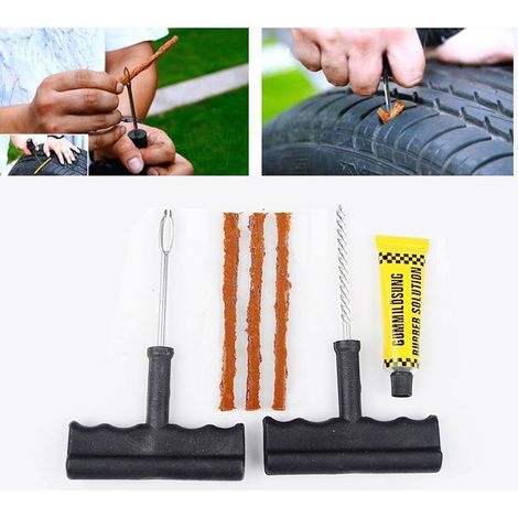 Kit riparazione pneumatici tubeless auto, moto, mtb