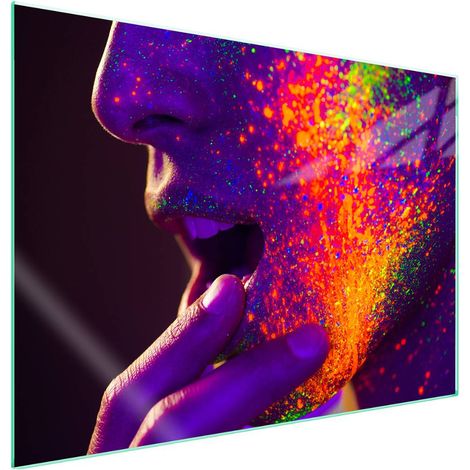 Plaque de protection en verre pour poêle 70x52 Face (1/5)