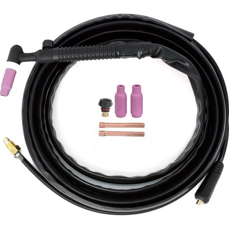 Antorcha de soldadura TIG, mango ergonómico, alta capacidad de corriente, 4 m (1/5)