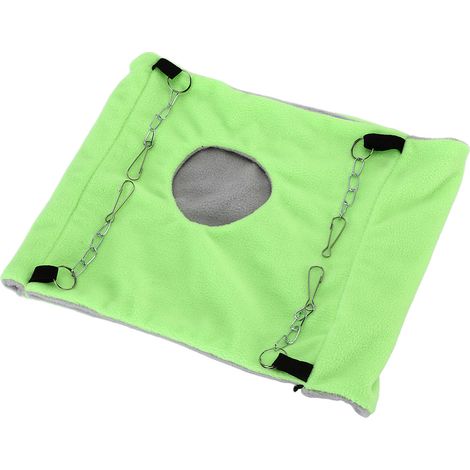 Doppellagiger grüner Hängeschlafsack für Gleithörnchen, Papageienhängematte, Eichhörnchenschlafsack, Hamsterhängematte (1/5)