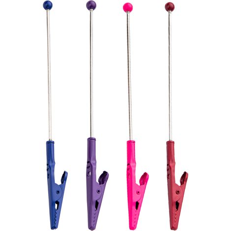 Pince crocodile multicolore en fil métallique, pince mémo en métal, pince crocodile à longue queue, pince photo, pince à cartes, accessoire de bureau pour bloc-notes, petite pince résistante (1/5)