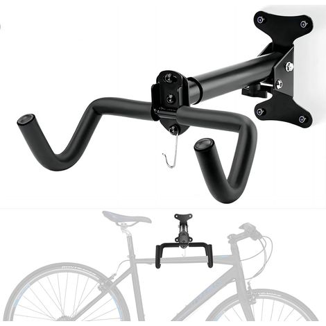 Soporte para bicicletas de pared, con distancia ajustable y plegable, soporte para bicicletas de interior para garaje, gancho de soporte. (1/5)