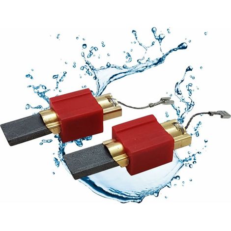 2 pièces Charbons moteur avec support I Brosses de charbon pour lave-linge et sèche-linge Miele I Lot de 2 pièces détachées 4297413 pour appareils Miele série 800,T-Audace (1/4)