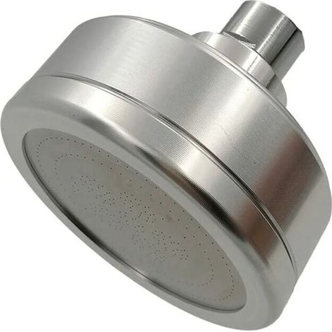 Pomme de douche fixe haute pression 8cm rond Acier inox Rechange de la douche (1/5)