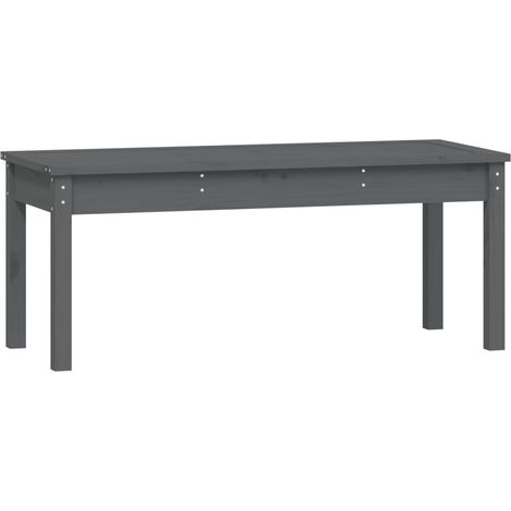 Maison Exclusive - Panca da Giardino Grigia 109x44x45 cm Legno Massello di Pino
