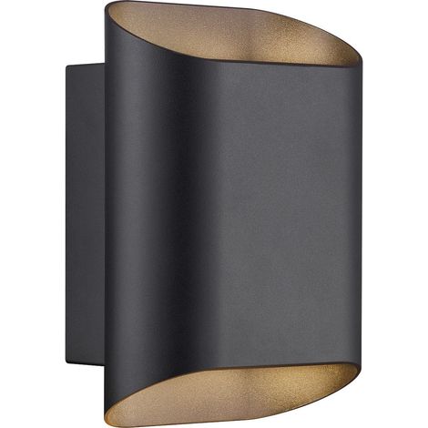 Applique murale Nico 22 Round Maxi  Métal Noir ,  H. 23 - IP54 - GU10 /  Nordlux Extérieur (1/5)