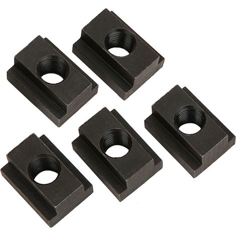 5 Pcs Black Oxide Finish T Slot Nuts M12 Threads Fit Into T Slots In Machine Tool Tables