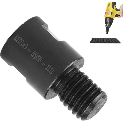 Extension de meuleuse d'angle, accessoire de meuleuse pour perceuse Accessoires d'arbre de coupe de pilote M14 à 5/8-11,Roue de meuleuse de perceuse électrique (1/5)