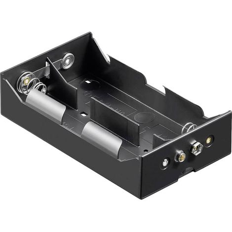 portabatterie per 4 batterie torcia d con collegamento a pressione box (1/2)