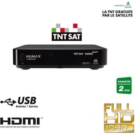 HUMAX TN8000HD Récepteur satellite TNTSAT HD
