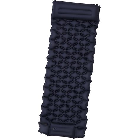 Randaco Camping Isomatte, Isomatte Camping Aufblasbar, 8.5cm Dicke Isomatten Camping Ultraleicht mit Kissen Isomatte Selbstaufblare Schlafmatte für Camping Wandern Strand, wasserdichte & Faltbare, 192