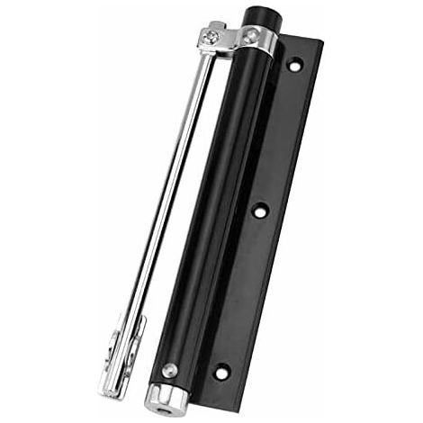 Door Closer Home Automatic Self Closing Hinge Door Closer Single Spring Adjustable Silent Lightweight Without Buffer Mounted (Color : 9FP100380 BK)
