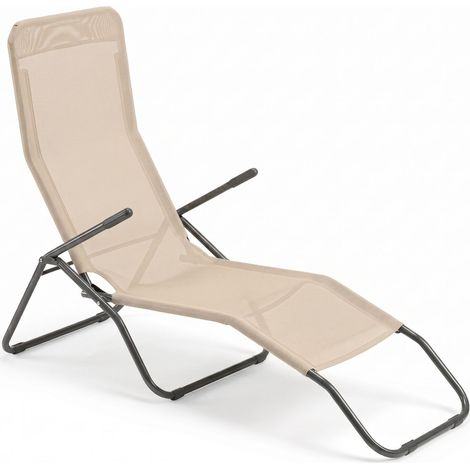 Marvin Lettino Basculante da Giardino Swing Sdraio Oscillante in Acciaio Telo Textilene Traspirante Relax Ergonomico per Esterno Terrazzo Balcone Tortora (1/4)