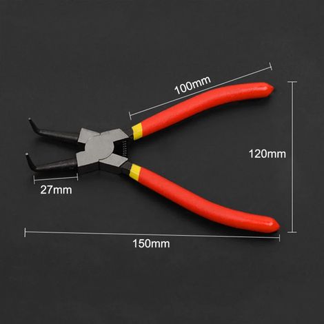Pince multifonction portable de 7 pouces pour circlips internes et externes (1/5)