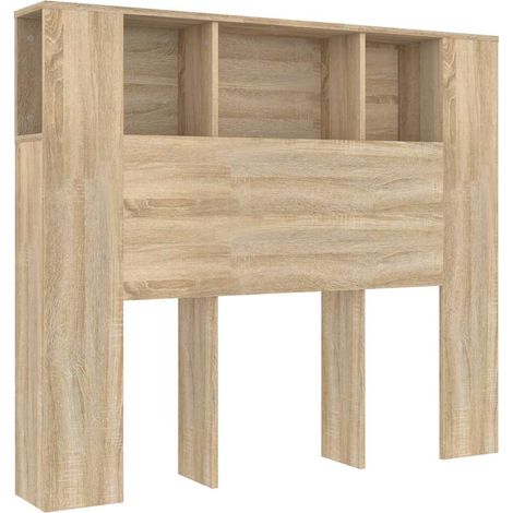 Testiera con Scomparti Rovere Sonoma 120x18,5x102,5 cm vidaXL (1/5)