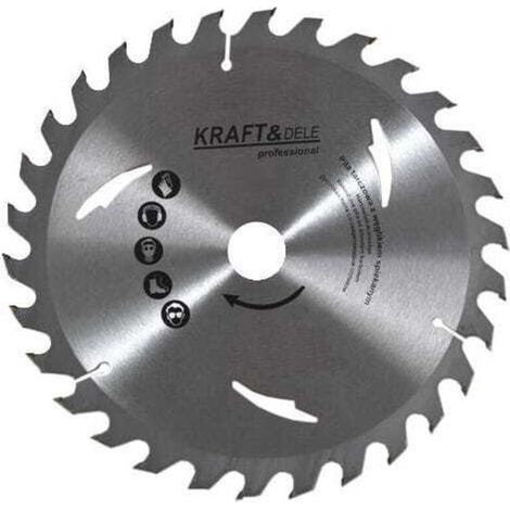 Lame De Scie Carbure - 210 Mm - 24 Dents - Pour Bois Tendre Et Dur - Diamètre Intérieur 32 Mm