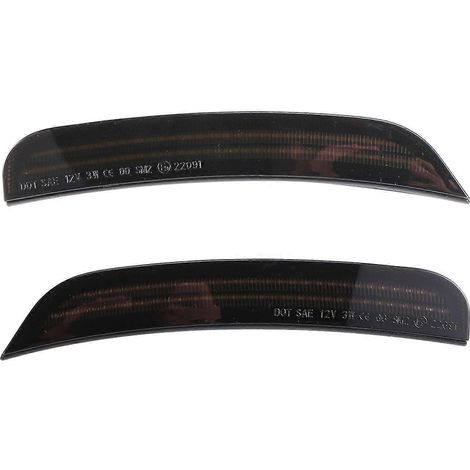 Gelbe LED-Seitenmarkierungsleuchten für Chrysler 300 – Rauchglas-Schwarz