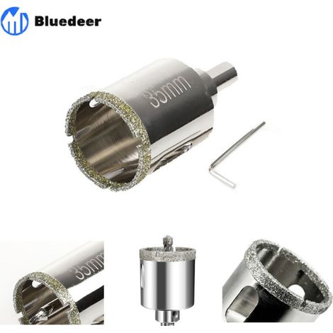 35-mm-Diamant-Lochsäge mit Zentrierführung, Fliesenlochsäge mit Diamantbeschichtung, Diamant-Kernbohrer für Glas, Fliesen, Keramik, Marmor, Granit (1/4)
